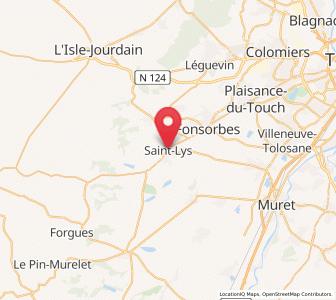 Map of Saint-Lys, Occitanie