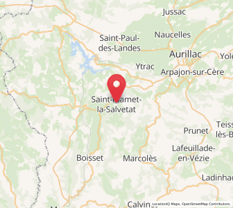 Map of Saint-Mamet-la-Salvetat, Auvergne-Rhône-Alpes