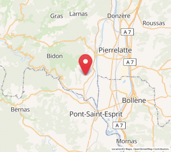 Map of Saint-Marcel-d’Ardèche, Auvergne-Rhône-Alpes