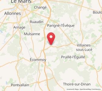 Map of Saint-Mars-d'Outillé, Pays de la Loire