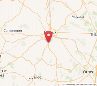 Map of Saint-Martin-de-la-Lieue, Normandy