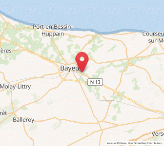 Map of Saint-Martin-des-Entrées, Normandy