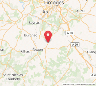 Map of Saint-Maurice-les-Brousses, Nouvelle-Aquitaine