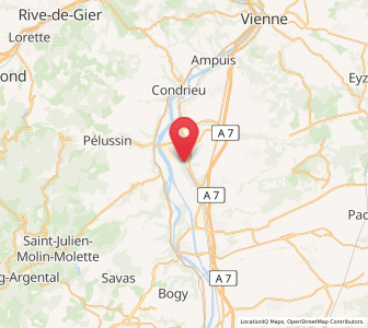 Map of Saint-Maurice-l'Exil, Auvergne-Rhône-Alpes