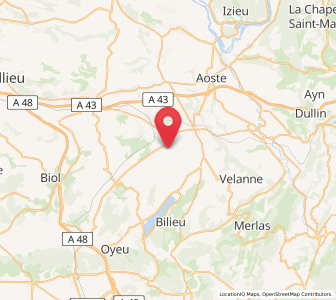 Map of Saint-Ondras, Auvergne-Rhône-Alpes