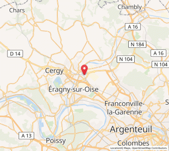 Map of Saint-Ouen-l’Aumône, Île-de-France