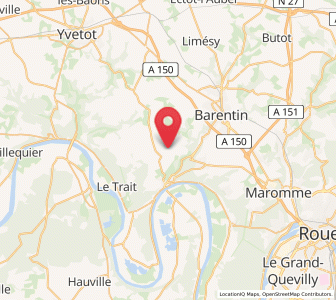 Map of Saint-Paër, Normandy