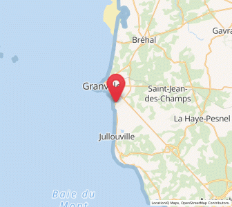 Map of Saint-Pair-sur-Mer, Normandy