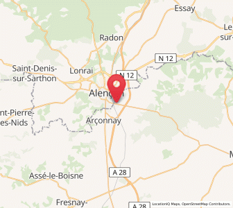 Map of Saint-Paterne, Pays de la Loire