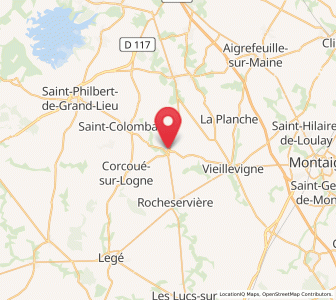 Map of Saint-Philbert-de-Bouaine, Pays de la Loire