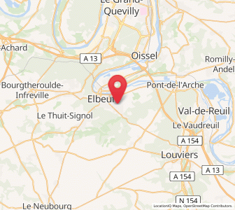 Map of Saint-Pierre-lès-Elbeuf, Normandy
