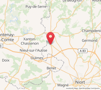 Map of Saint-Pompain, Nouvelle-Aquitaine
