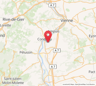Map of Saint-Prim, Auvergne-Rhône-Alpes
