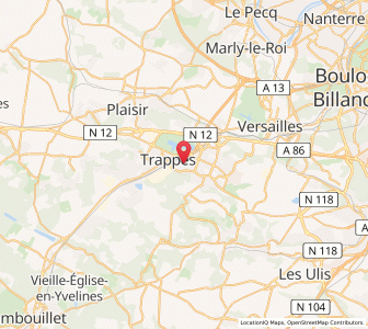 Map of Communauté d’agglomération de Saint-Quentin-en-Yvelines, Île-de-France