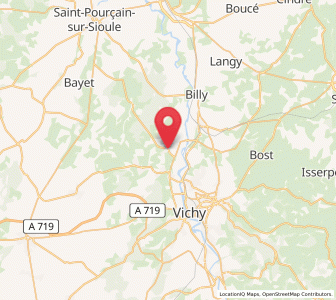 Map of Saint-Rémy-en-Rollat, Auvergne-Rhône-Alpes