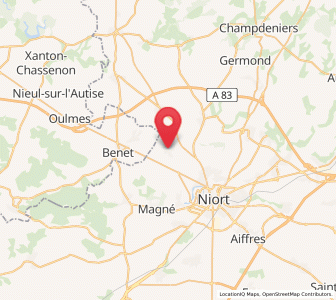 Map of Saint-Rémy, Nouvelle-Aquitaine