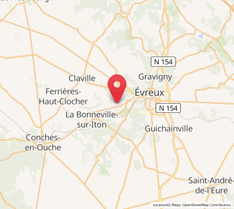 Map of Saint-Sébastien-de-Morsent, Normandy