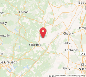 Map of Saint-Sernin-du-Plain, Bourgogne-Franche-Comté
