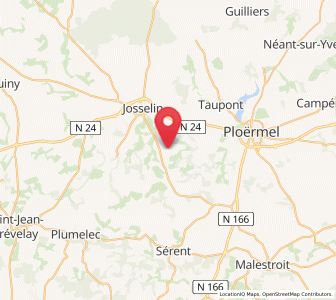 Map of Saint-Servant, Brittany