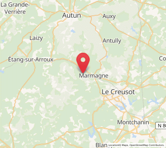 Map of Saint-Symphorien-de-Marmagne, Bourgogne-Franche-Comté