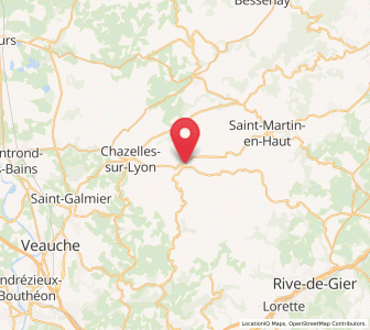 Map of Saint-Symphorien-sur-Coise, Auvergne-Rhône-Alpes