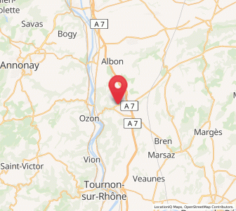Map of Saint-Uze, Auvergne-Rhône-Alpes