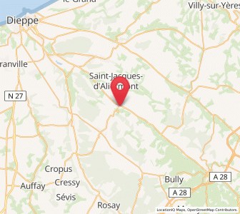 Map of Saint-Vaast-d'Équiqueville, Normandy