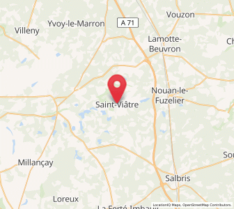 Map of Saint-Viâtre, Centre