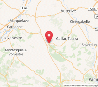Map of Saint-Ybars, Occitanie