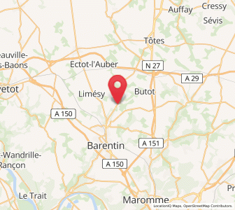 Map of Sainte-Austreberthe, Normandy