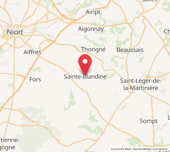 Map of Sainte-Blandine, Nouvelle-Aquitaine