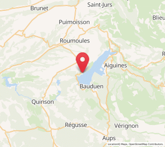 Map of Sainte-Croix-du-Verdon, Provence-Alpes-Côte d'Azur