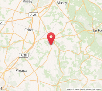 Map of Sainte-Croix-sur-Buchy, Normandy