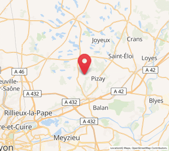 Map of Sainte-Croix, Auvergne-Rhône-Alpes