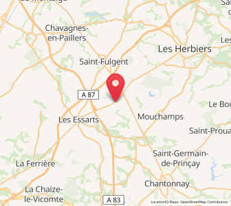 Map of Sainte-Florence, Pays de la Loire