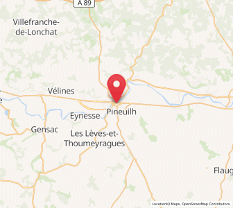 Map of Sainte-Foy-la-Grande, Nouvelle-Aquitaine