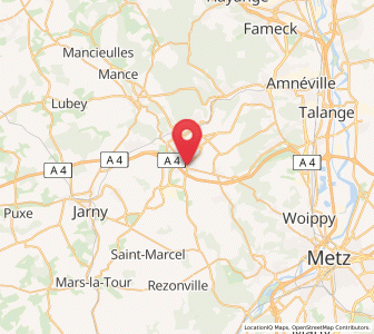 Map of Sainte-Marie-aux-Chênes, Grand Est