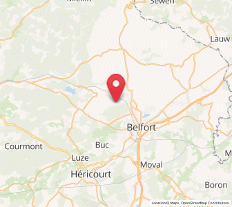 Map of Salbert, Bourgogne-Franche-Comté