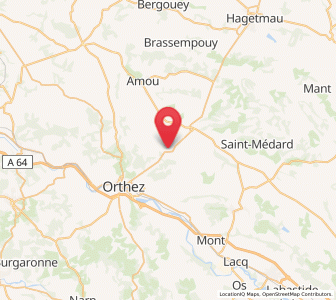 Map of Sallespisse, Nouvelle-Aquitaine