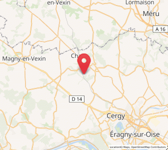 Map of Santeuil, Île-de-France