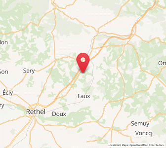 Map of Saulces-Monclin, Grand Est