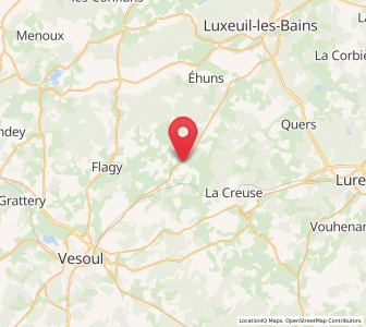 Map of Saulx, Bourgogne-Franche-Comté