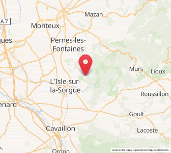 Map of Saumane-de-Vaucluse, Provence-Alpes-Côte d'Azur
