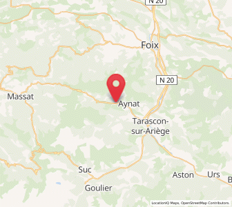 Map of Saurat, Occitanie