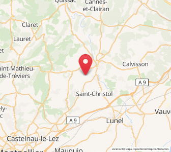 Map of Saussines, Occitanie