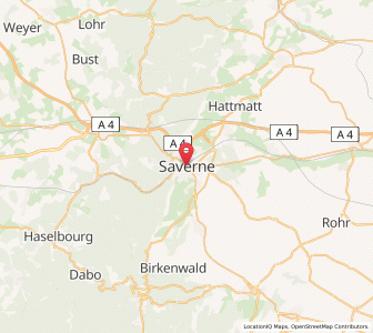 Map of Zabern, Grand Est