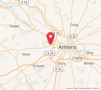 Map of Saveuse, Hauts-de-France