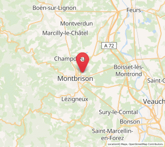 Map of Savigneux, Auvergne-Rhône-Alpes
