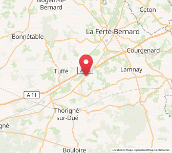Map of Sceaux-sur-Huisne, Pays de la Loire