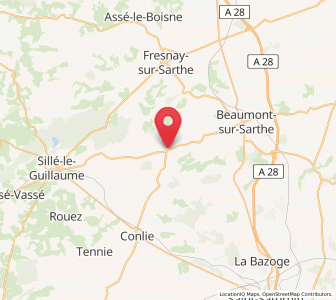 Map of Ségrie, Pays de la Loire